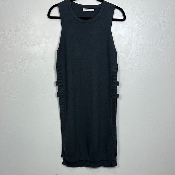 MerSea Anywhere Open Side Sleeveless Sweater Tunic In Charcoal Size S/M - Picture 3 of 8